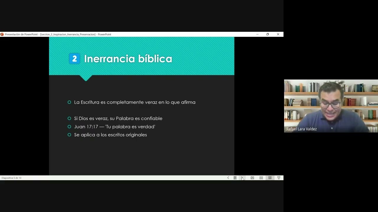 Lección 2: Inspiración, inerrancia e inspiración de las escrituras