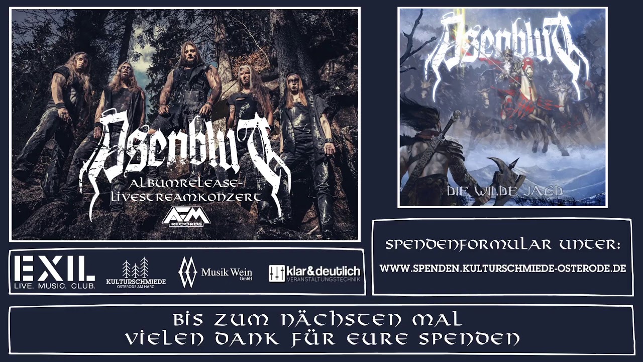 Asenblut - Die Wilde Jagd // Live 10.07.20 Exil Göttingen
