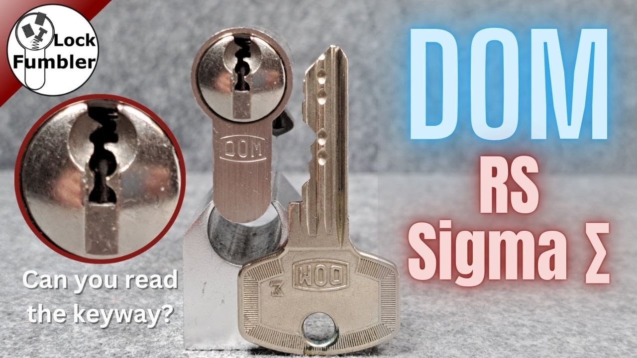 This door lock has a very special keyway, the DOM RS Sigma picked and gutted [324]