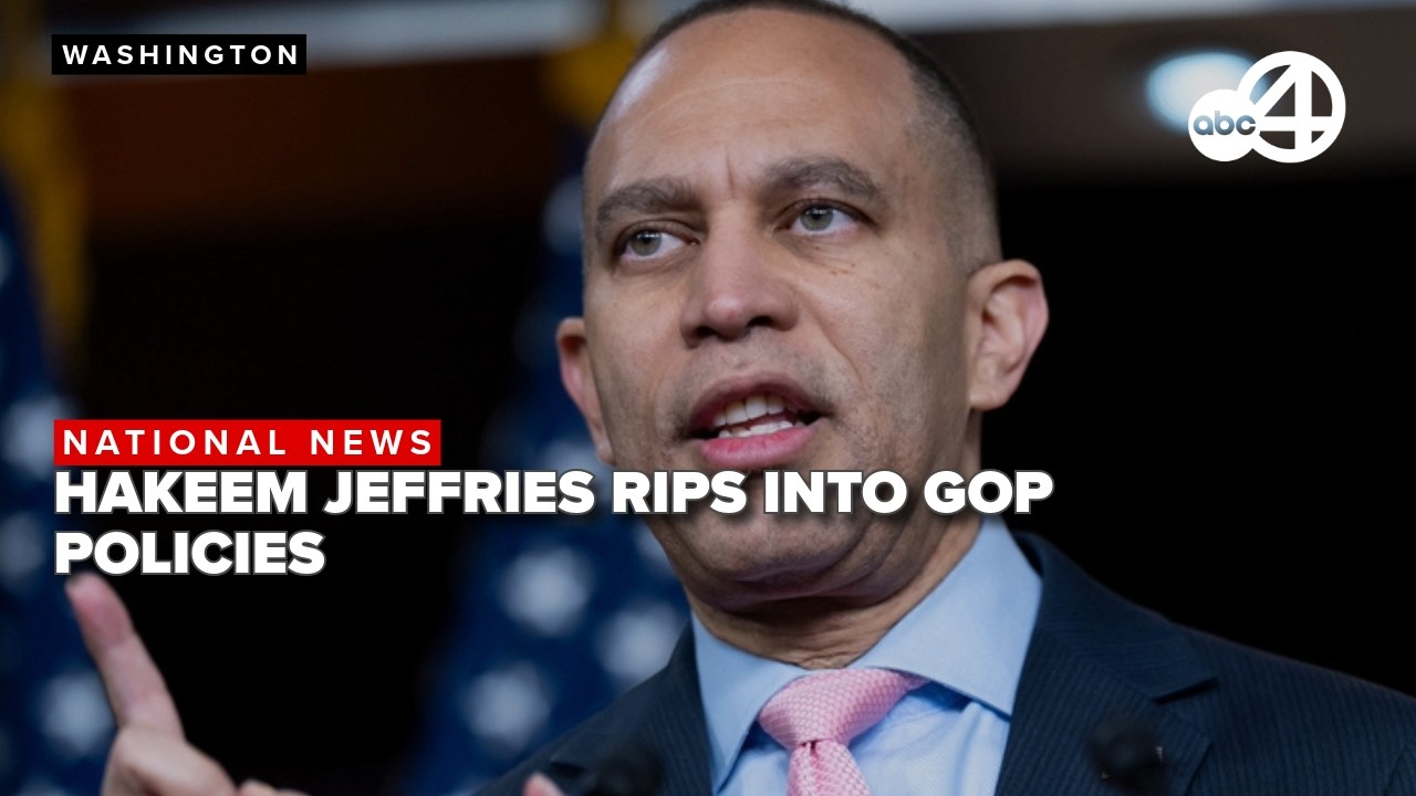 LIVE: Minority leader Hakeem Jeffries blasts GOP policies while speaking to the press