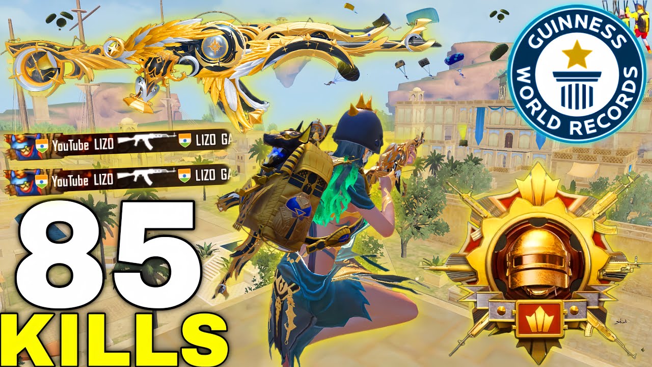 85 KILLS!😈 AGGRESSIVE RUSHING USING ONLY ENEMY DROPPED WEAPONS😱 PUBG MOBILE - BGMI