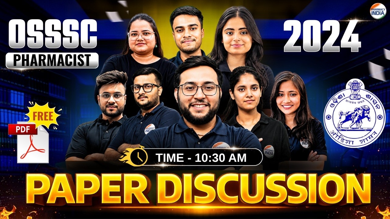 OSSSC Pharmacist | 2024 Paper Discussion | 100 MCQs #ossscpharmacist #pharmacist #paper2024