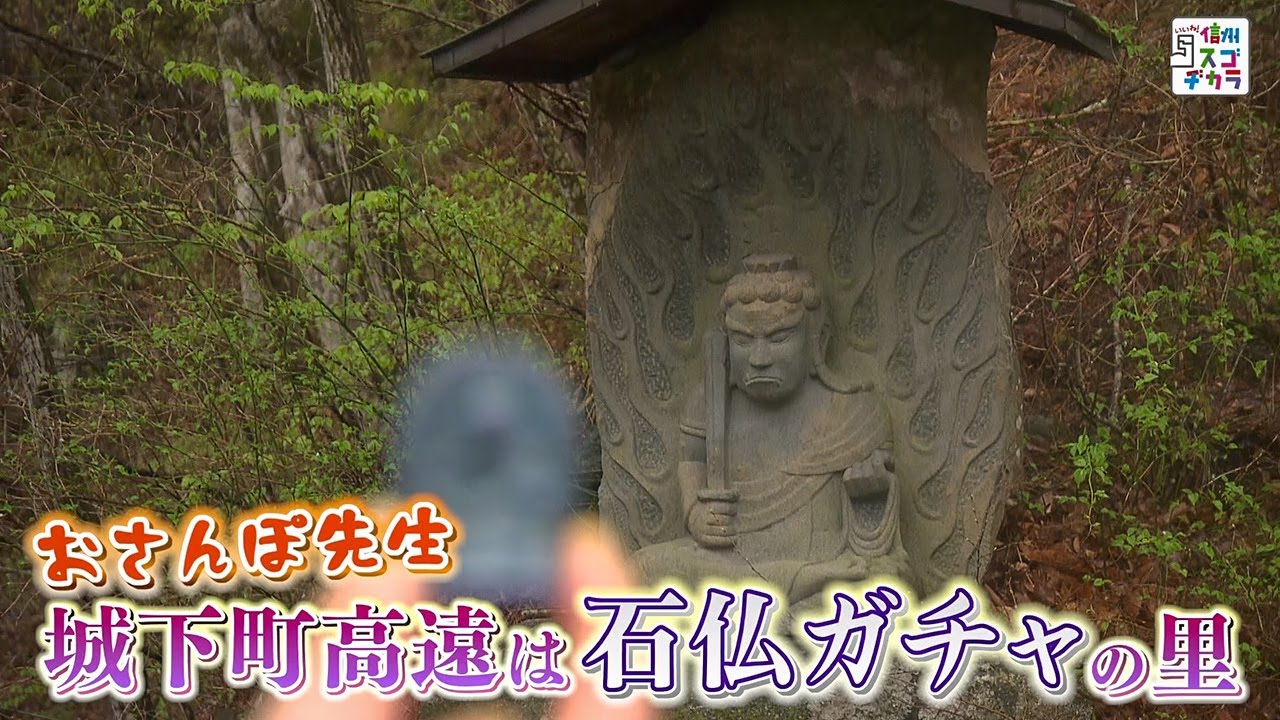 おさんぽ先生 城下町高遠は石仏ガチャの里（いいね！信州スゴヂカラ 2023年4月29日）
