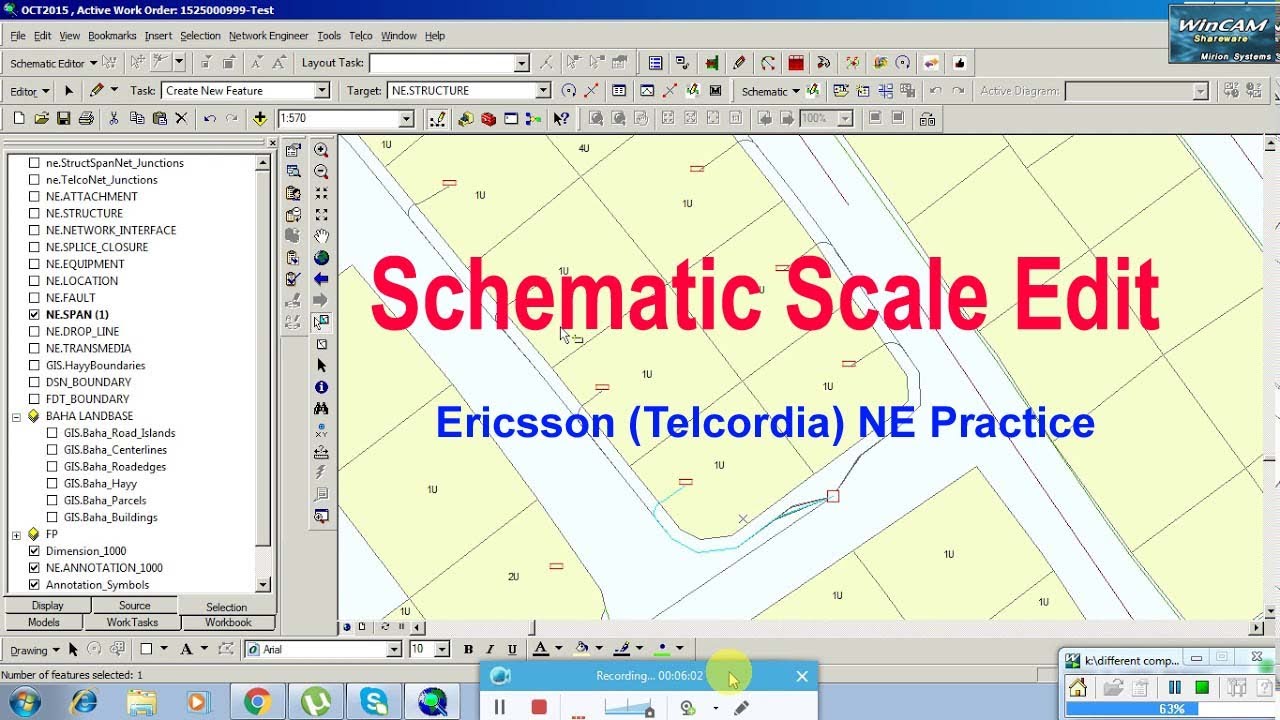 Ericsson (Telcordia) NE Practice I Schematic Scale Edit