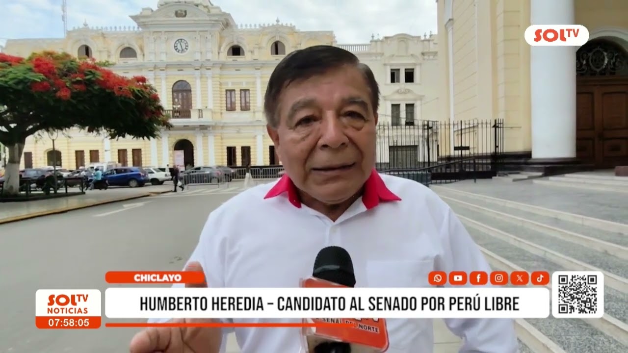 Elecciones 2026:  Humberto Heredia, candidato al Senado por Perú Libre