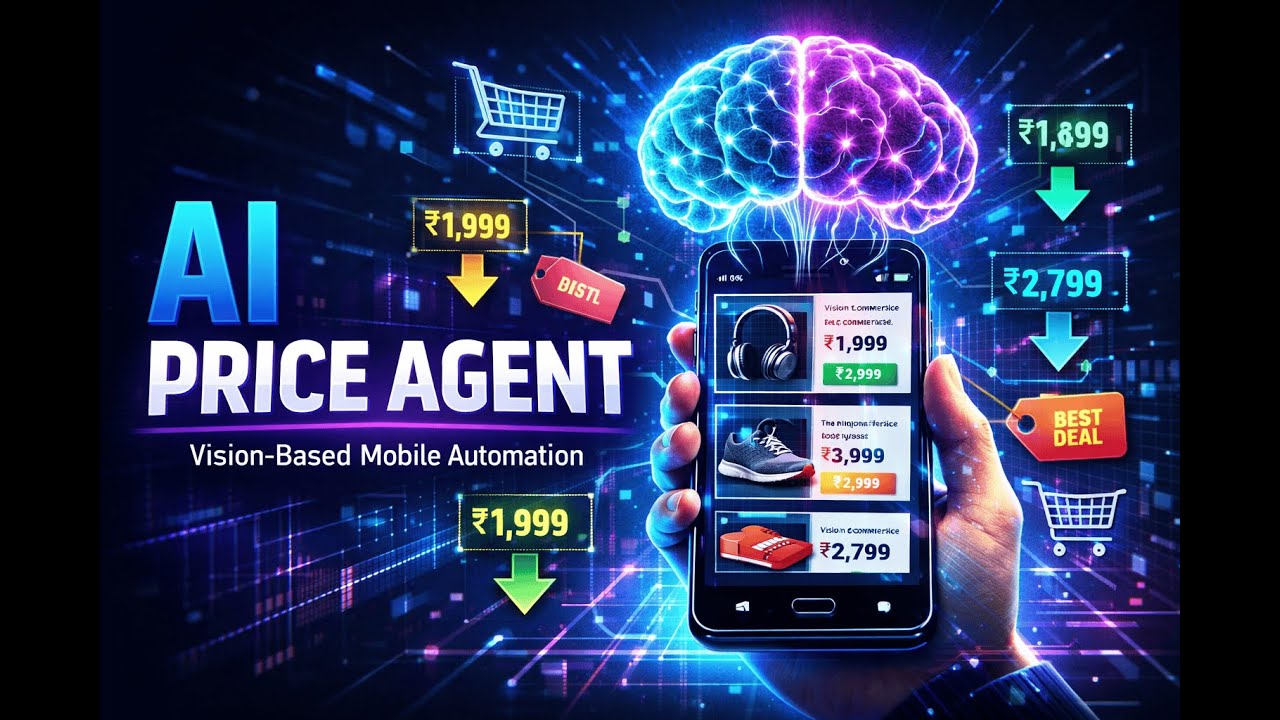 AI Mobile Agent for Real-Time Price Discovery | Droidrun DevSprint 2026 | Gemini Vision Automation