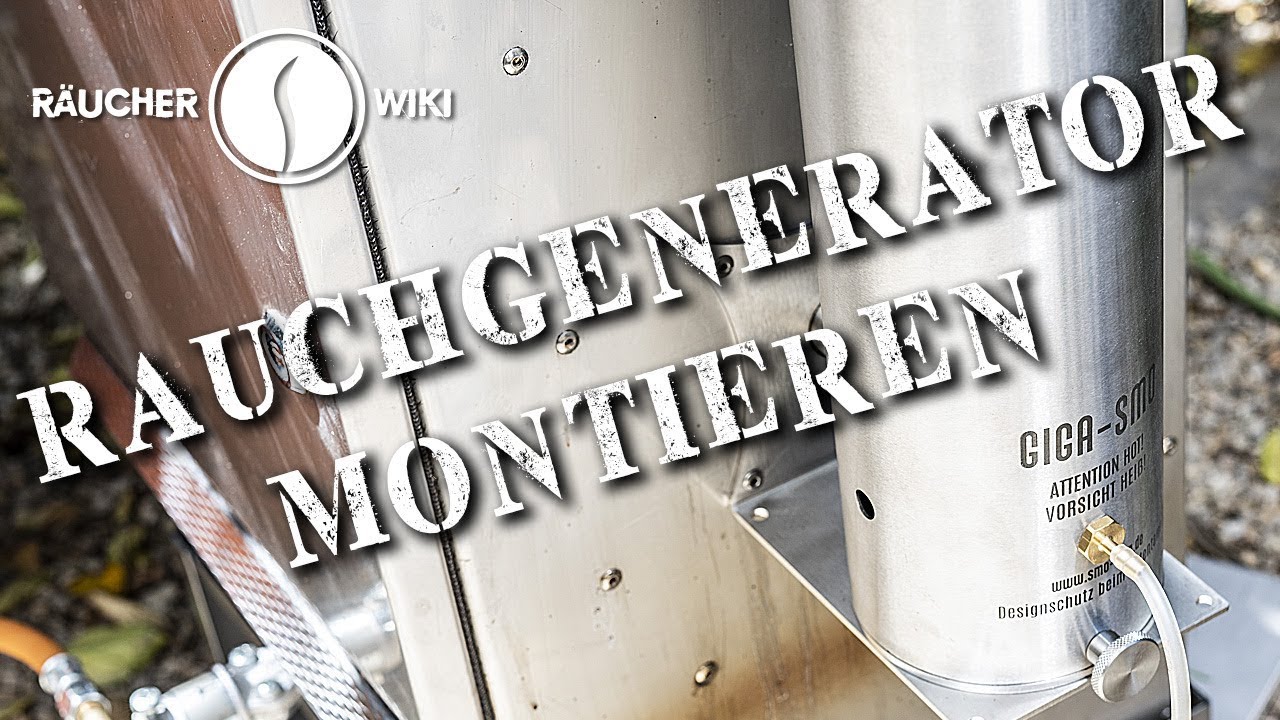 SMO-KING Kaltrauchgenerator am Räucherofen montieren (Räucherwiki Folge 26)