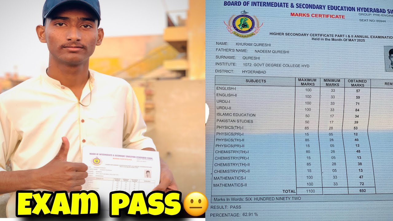 Alhumduillah 🥰exam pass😐