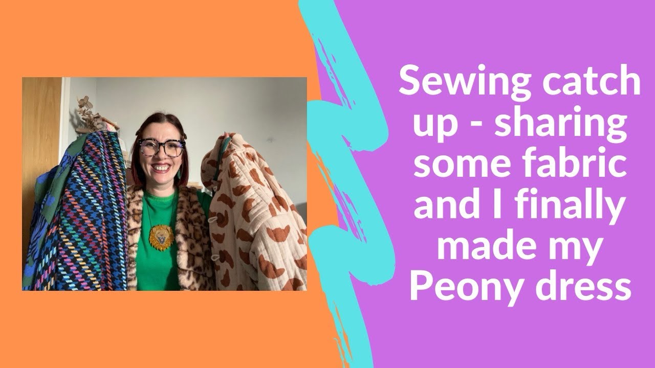 Sewing catch up - sharing some fabric, plans and my finished lace Peony dress! 