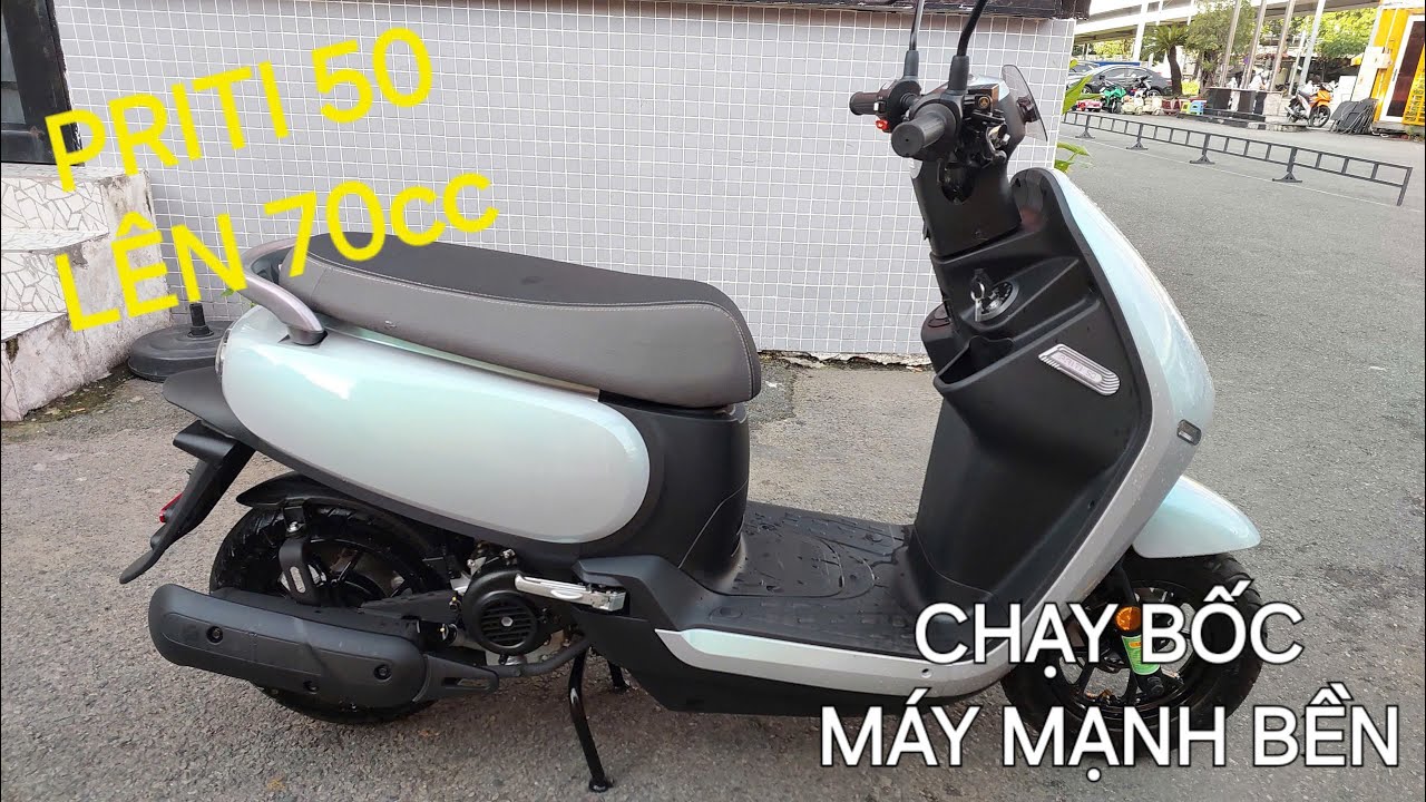 PRITI 50 L&Ecirc;N 70 M&Aacute;Y MẠNH CHẠY BỐC B&Aacute;O GI&Aacute; L&Agrave;M M&Aacute;Y XE TAY GA 50 L&Ecirc;N 70 100 110 #priti #priti50 #sym50