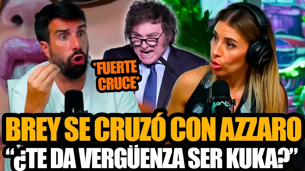 MARIANA BREY SE CRUZ&Oacute; CON FLAVIO AZZARO