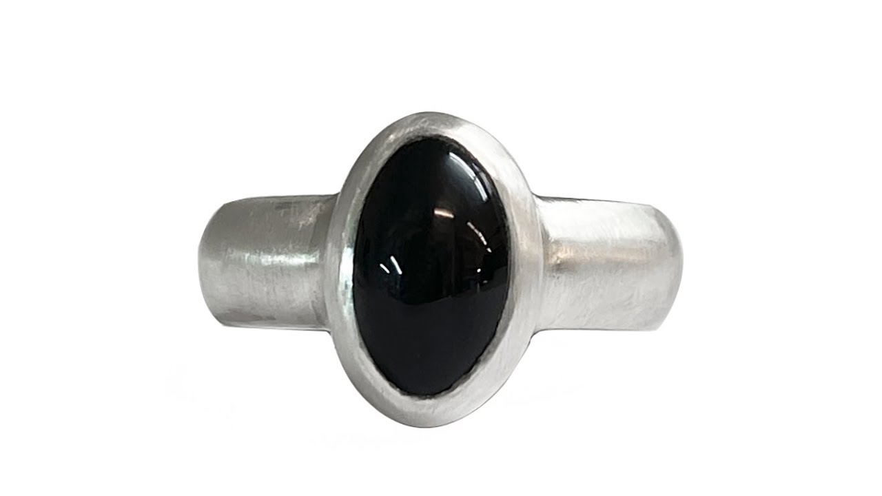 How to Make and Fit a Curved Bezel Setting Into A Ring Band Shank 1