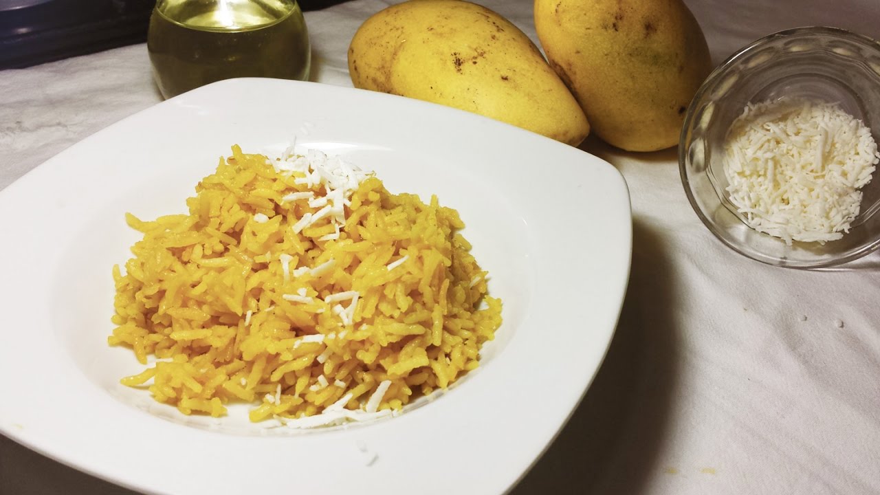 COCINAR ARROZ CON MANGO (FACIL Y SENCILLO)