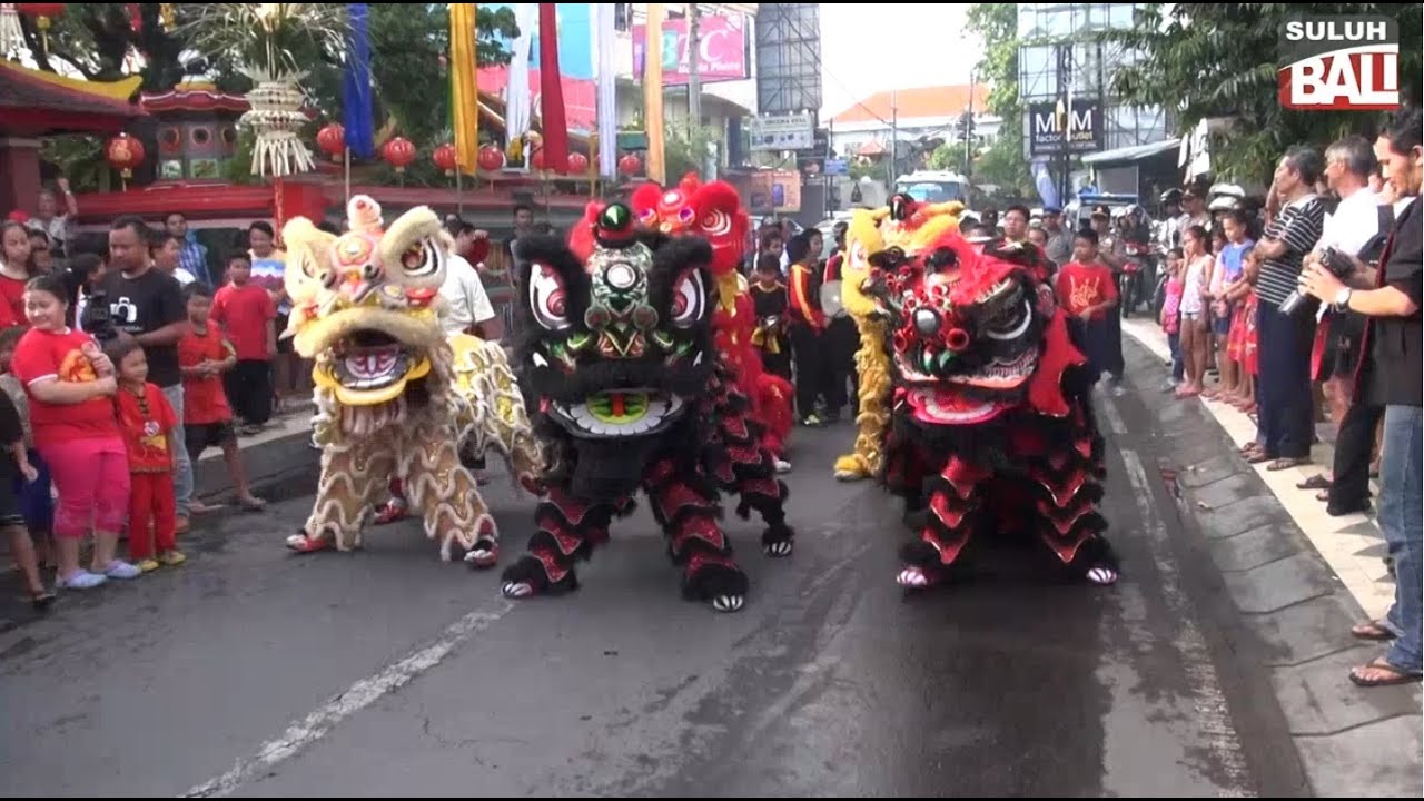 Roadshow Barongsai & Liong Keliling Kuta Menjelang Tahun Baru Imlek 2566