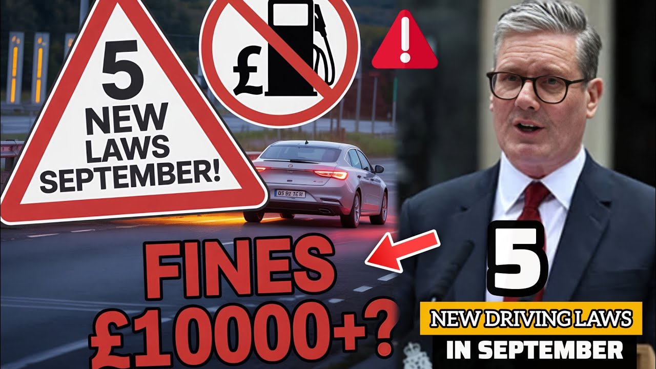 🚨 5 New Driving Laws in September 2025 &ndash; Fuel, Fines & UK Toll Road Shocker!