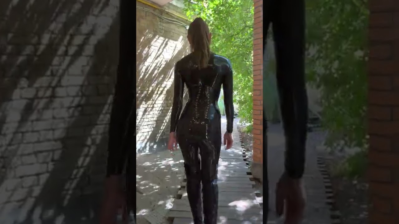 Walk in latex in public