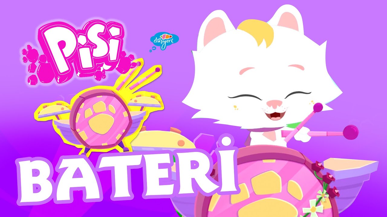 Pepee 'nin Arkadaşı Pisi Öğreniyor - Bateri - Düşyeri