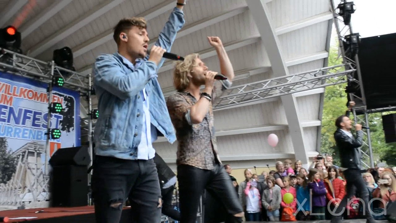 Feuerherz singen ihr altes Schlager Medley LIVE in Bad Dürrenberg (24.06.2018)