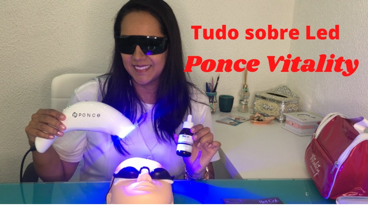 PONCE VITALITY Equipamento de fototerapia em Led / Limpeza de Pele Fotônica #ponce #fototerapia