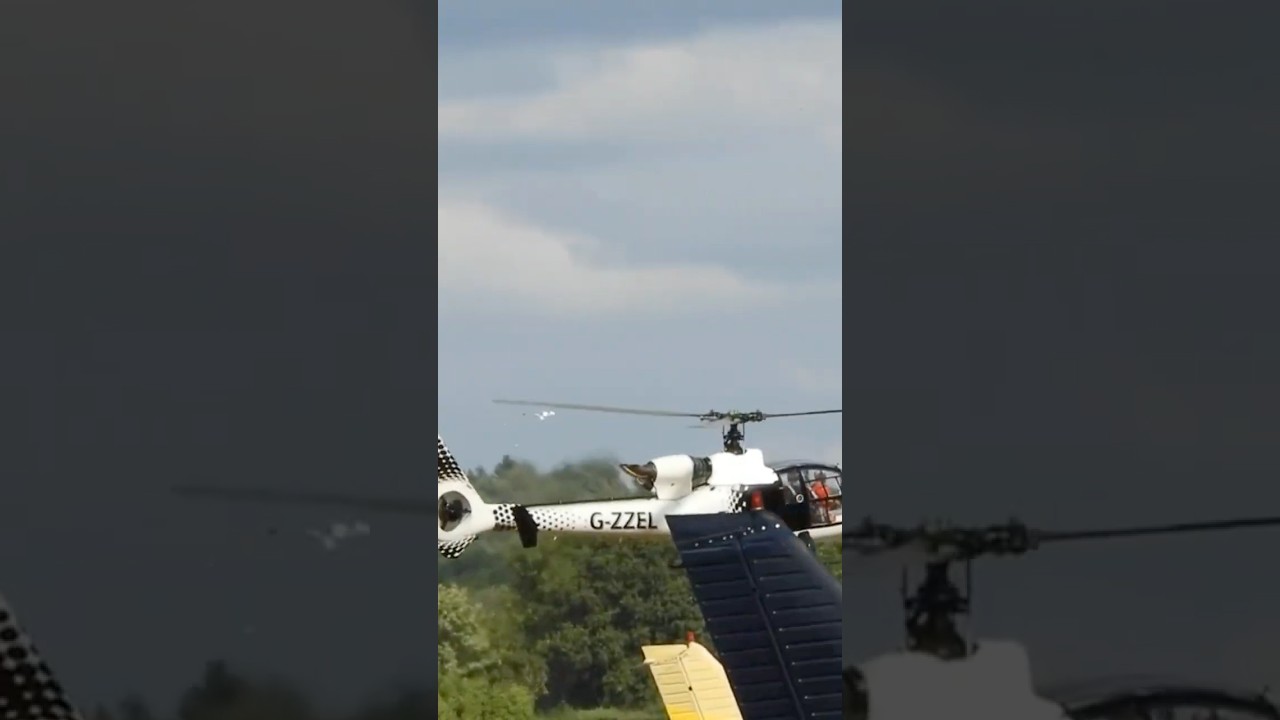 Aerospatiale SA-341 Gazelle Shreds a piece of paper!