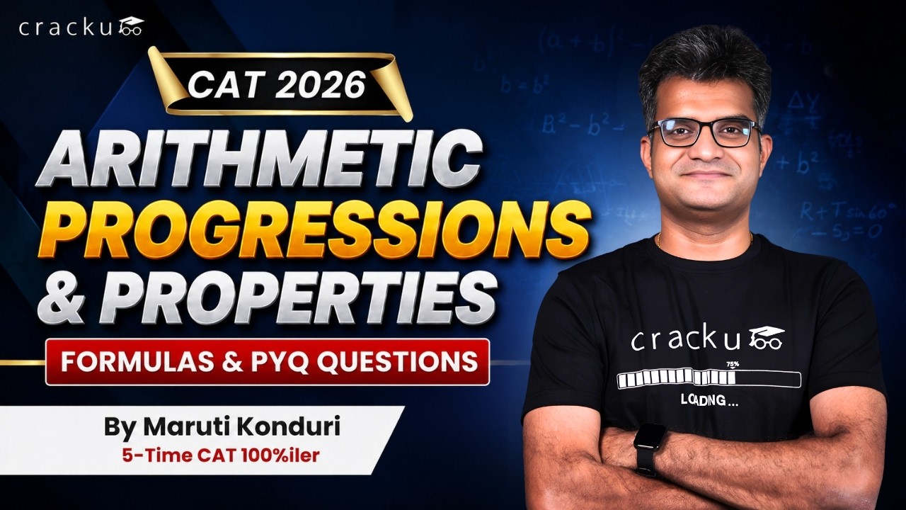 CAT 2026 Quant | Arithmetic Progression & Properties 🔴 Formulas & Important Questions