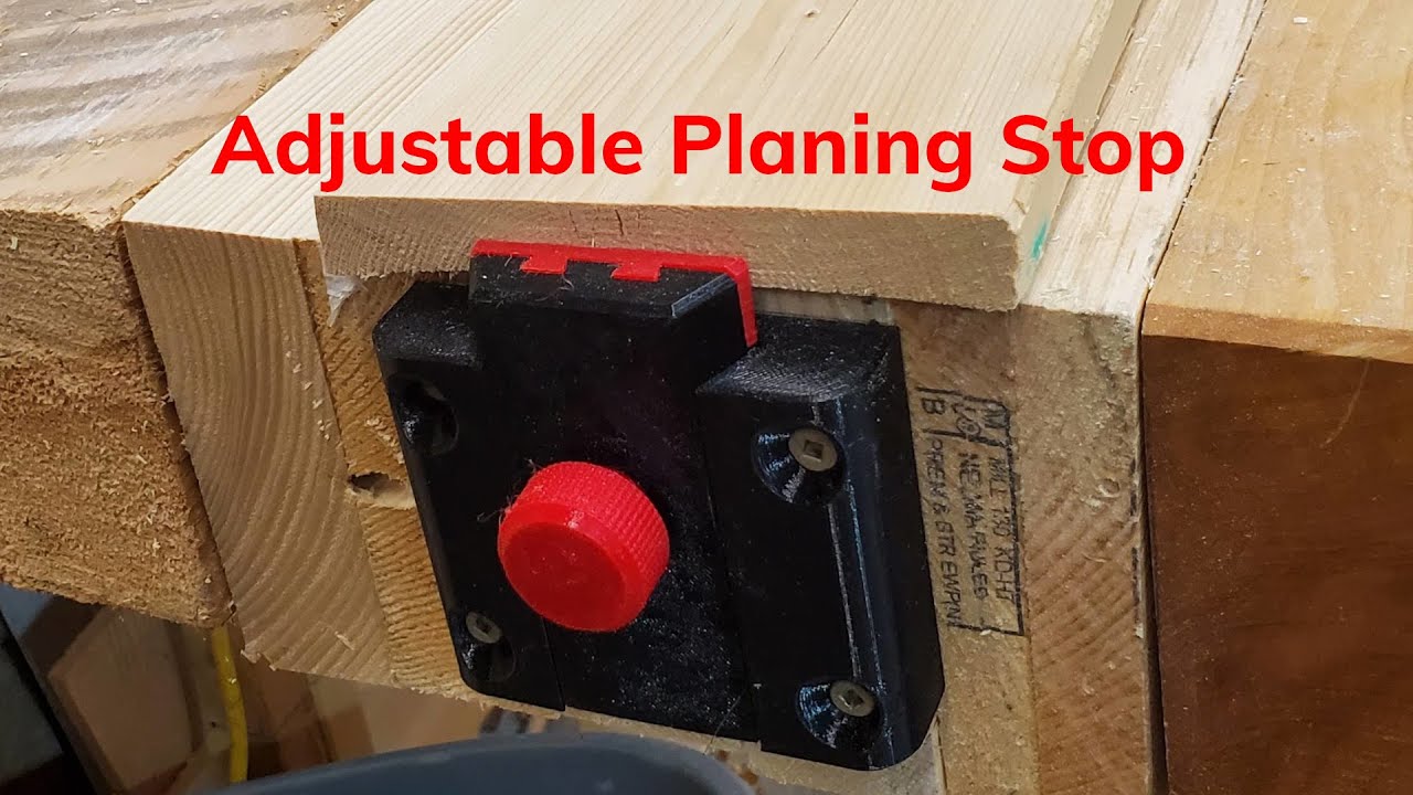 Adjustable Planing Stop - 3d Printed