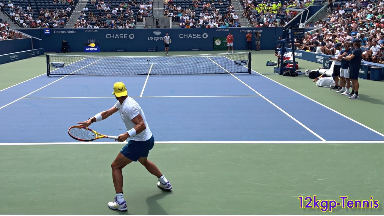 Rafael Nadal & Alejandro Davidovich Fokina - Court Level Practice Highlights (2022)