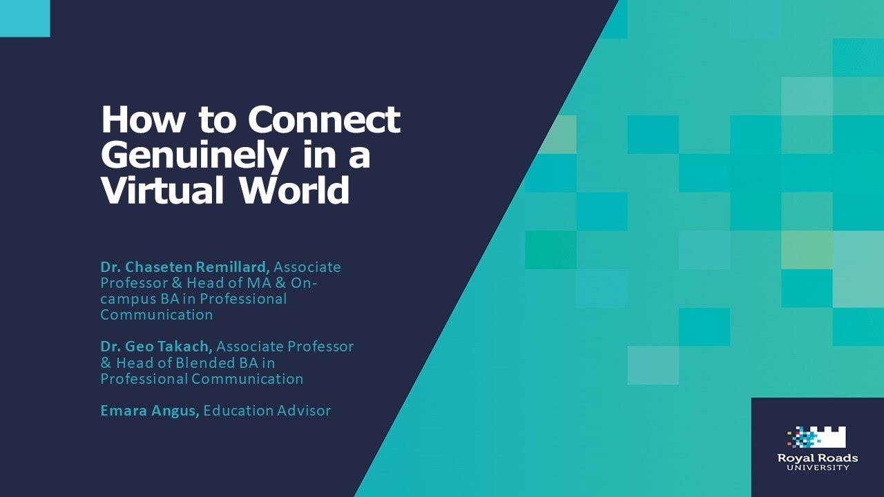 How to Connect Genuinely in a Virtual World