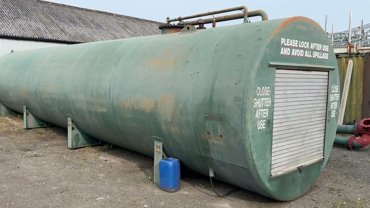 Video of a 50,000 litre bunded diesel storage tank