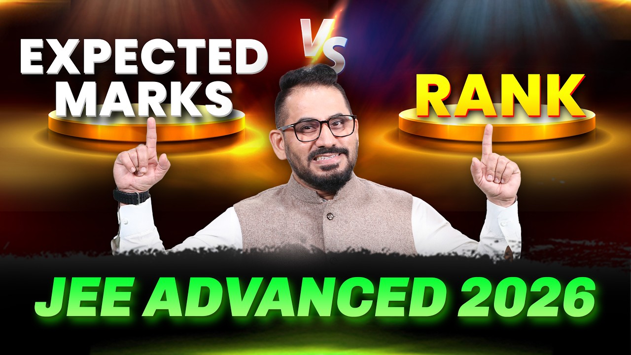 JEE Advanced 2026 Rank vs Marks 🔥 | कितने Marks पर कितनी Rank? #jee #iitjee #jeeadvanced #jeemain