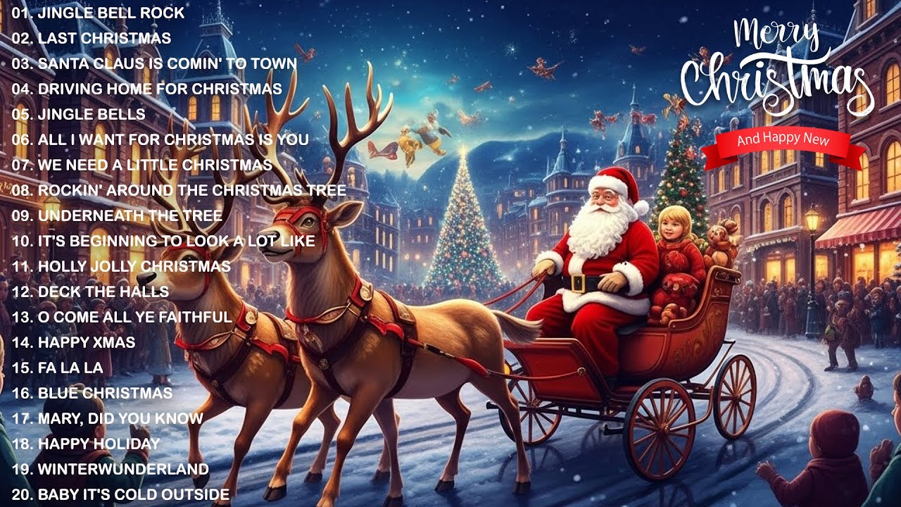 Top 100 Christmas Songs Of All Time☃️🎄Christmas Music Playlist 2026 - Carol of the Bells