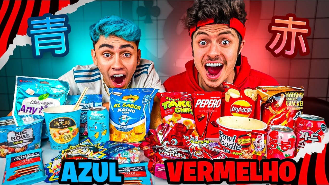 24 HORAS COMENDO COMIDAS COLORIDAS DO JAP&Atilde;O!