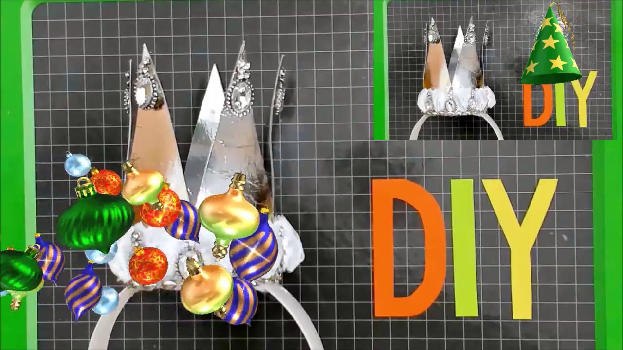 DIY/МК Новогодняя корона для маленьких принцесс. Crown for princesses