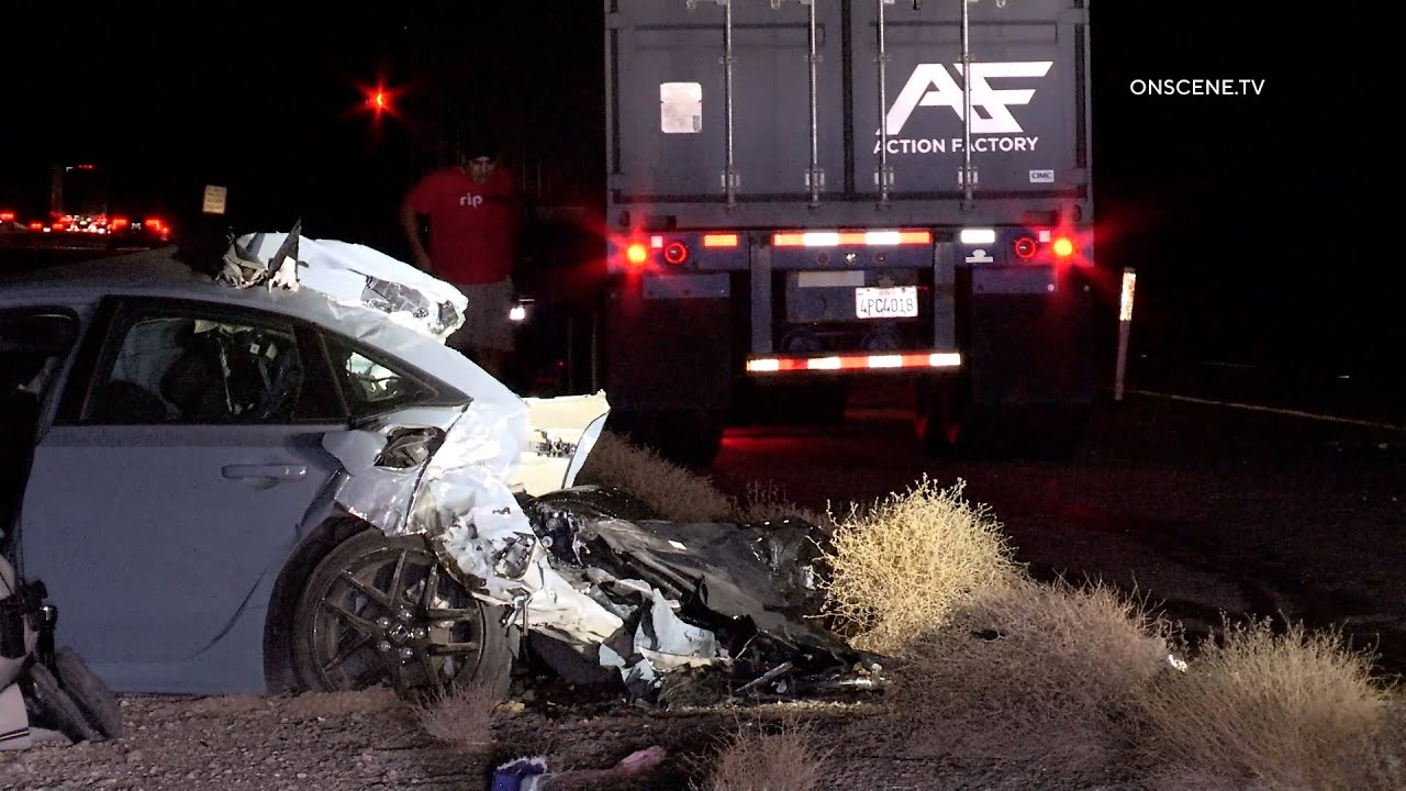 Fatal Crash Caught on Camera In Barstow, CA