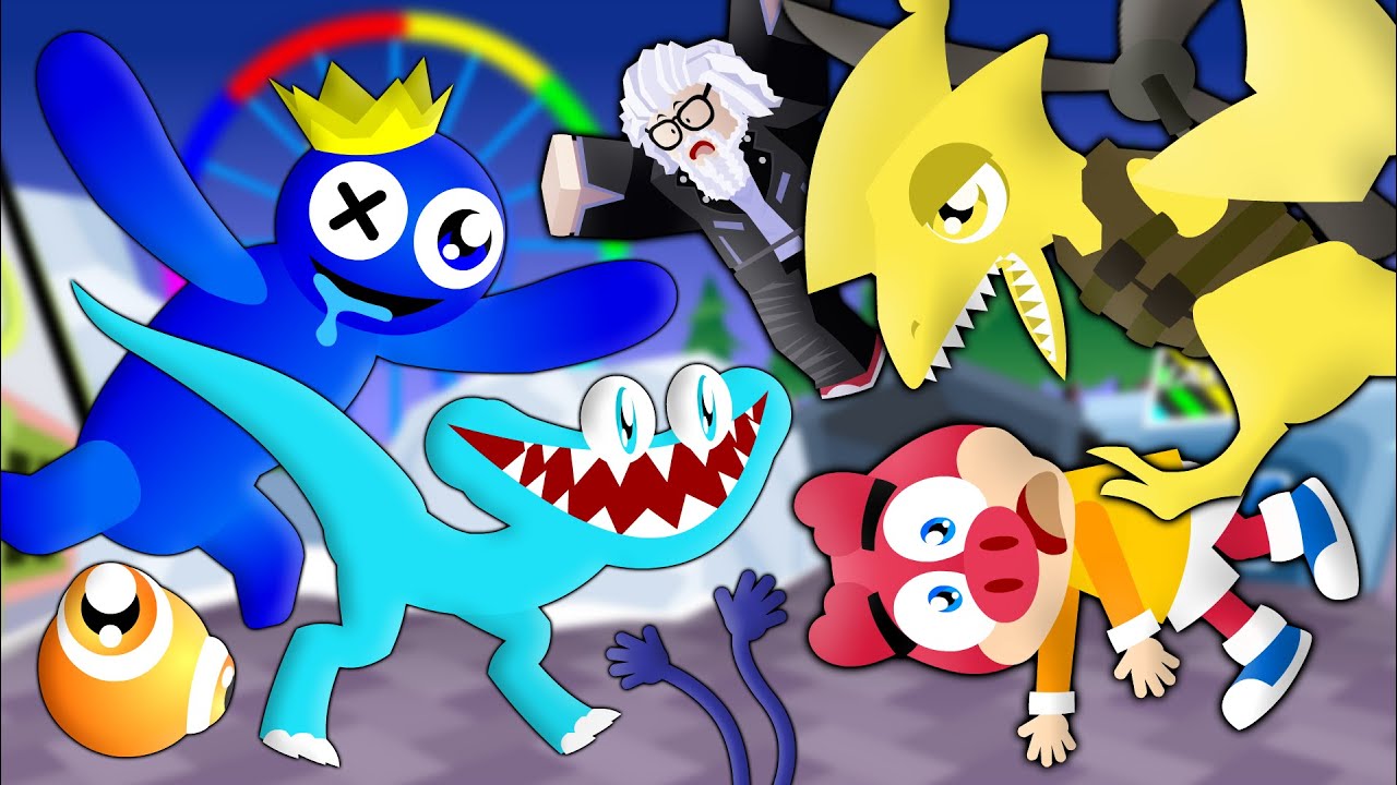 Flonk em Rainbow Friends 2 - Capítulo 2 Completo - Azul Babão - Turma Mirim