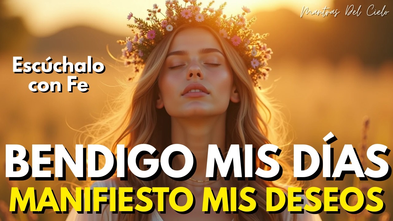 ✨ Bendigo Mis Días y Manifiesto Mis Deseos | Mantra Poderoso de GRATITUD y ABUNDANCIA