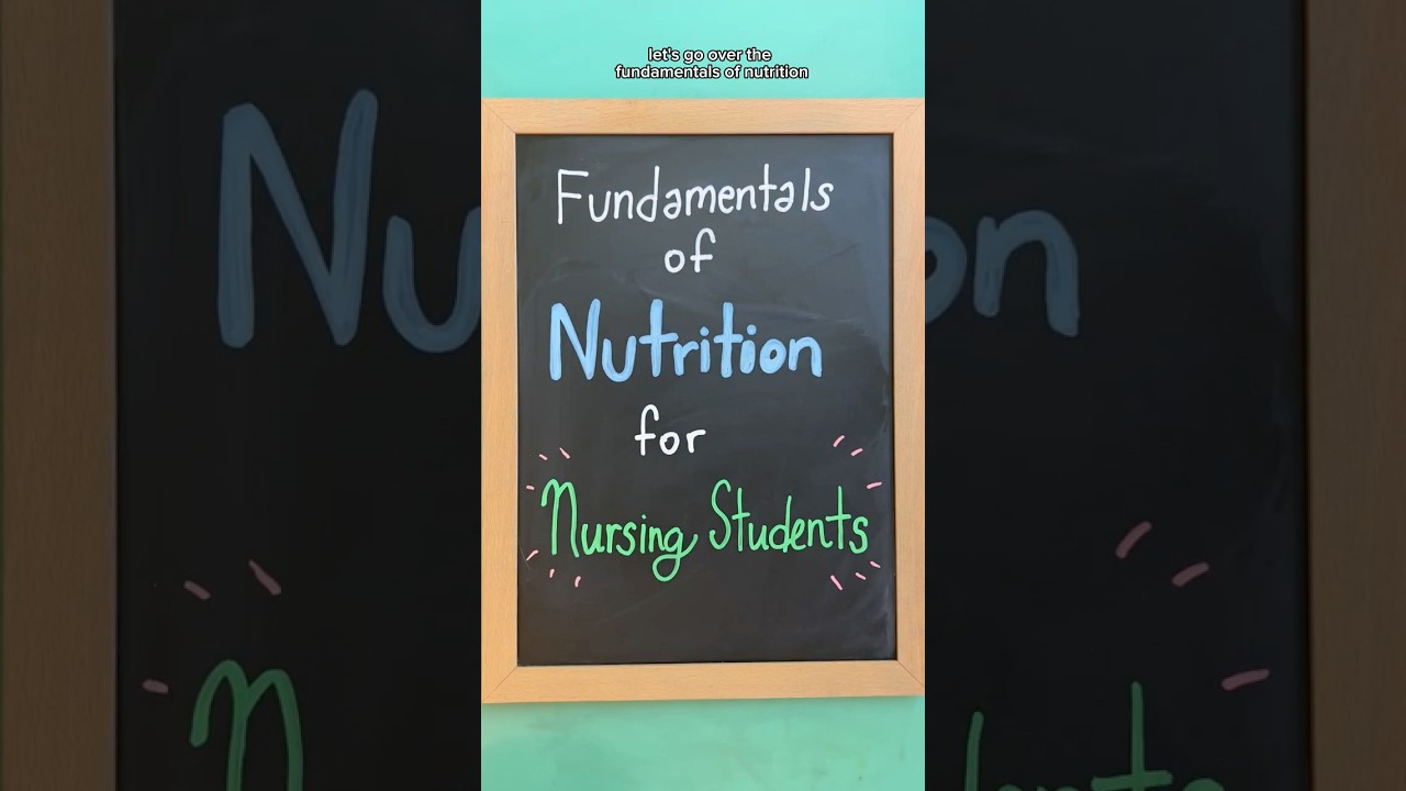 Fundamentals of Nutrition for Nursing Students