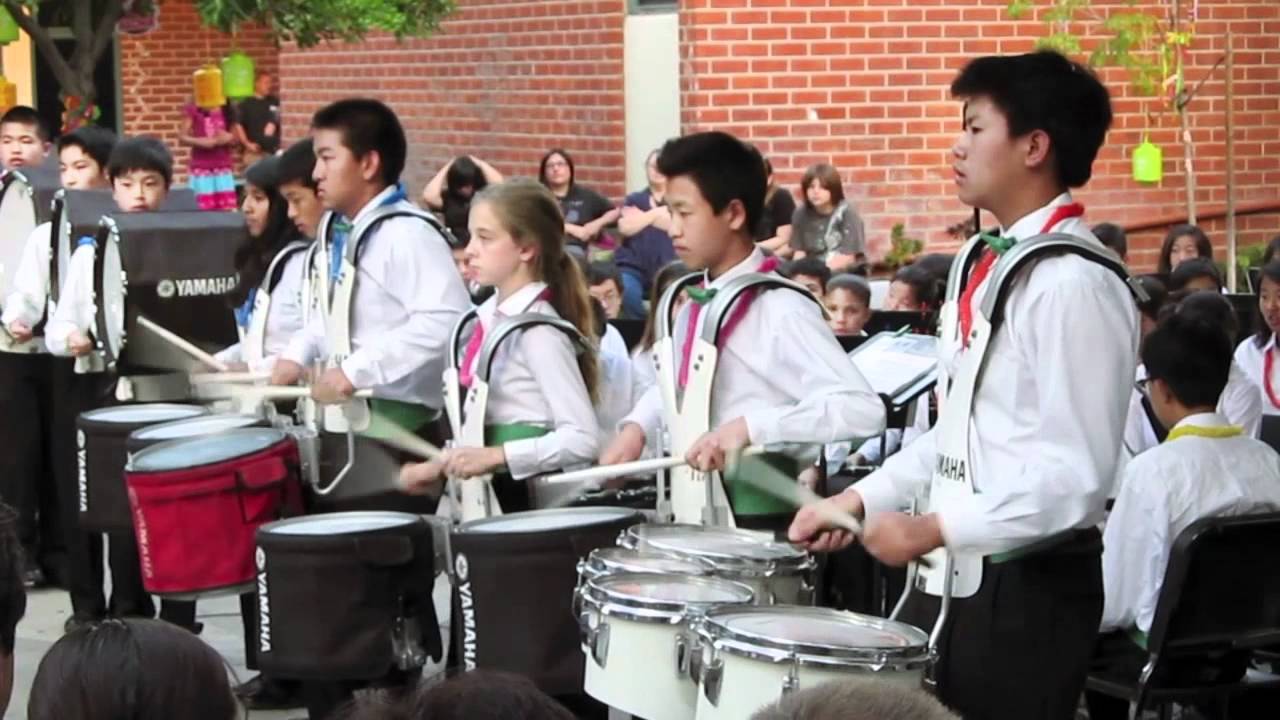 Foothills Middle School - Cadence and Bagpipes at the Aloha concert