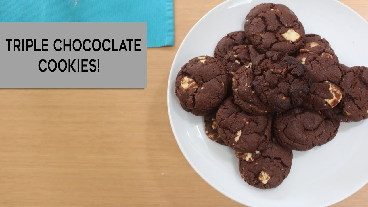 TRIPLE CHOCOLATE COOKIES!!