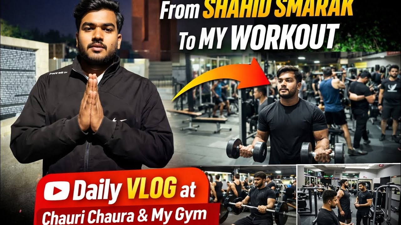 Shaheed Smarak Se Gym Tak 💪 | Real Desi Fitness Vlog | Ayush Fitness 2.0
