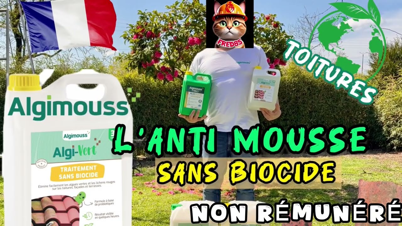 TEST Le Meilleur Traitement Anti Mousse TOITURE Sans Biocide 