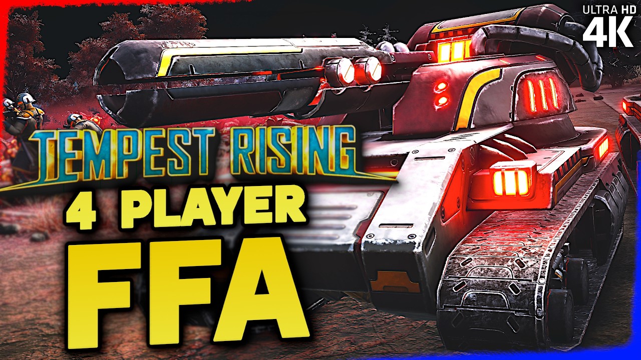 I love Matchstick in 4 player FFA Tempest Rising multiplayer gameplay | Match on Alps with Dynasty