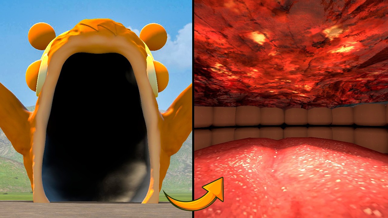 WHAT'S INSIDE THE OREN SEA EATER SPRUNKI MONSTER! (Garry's Mod)
