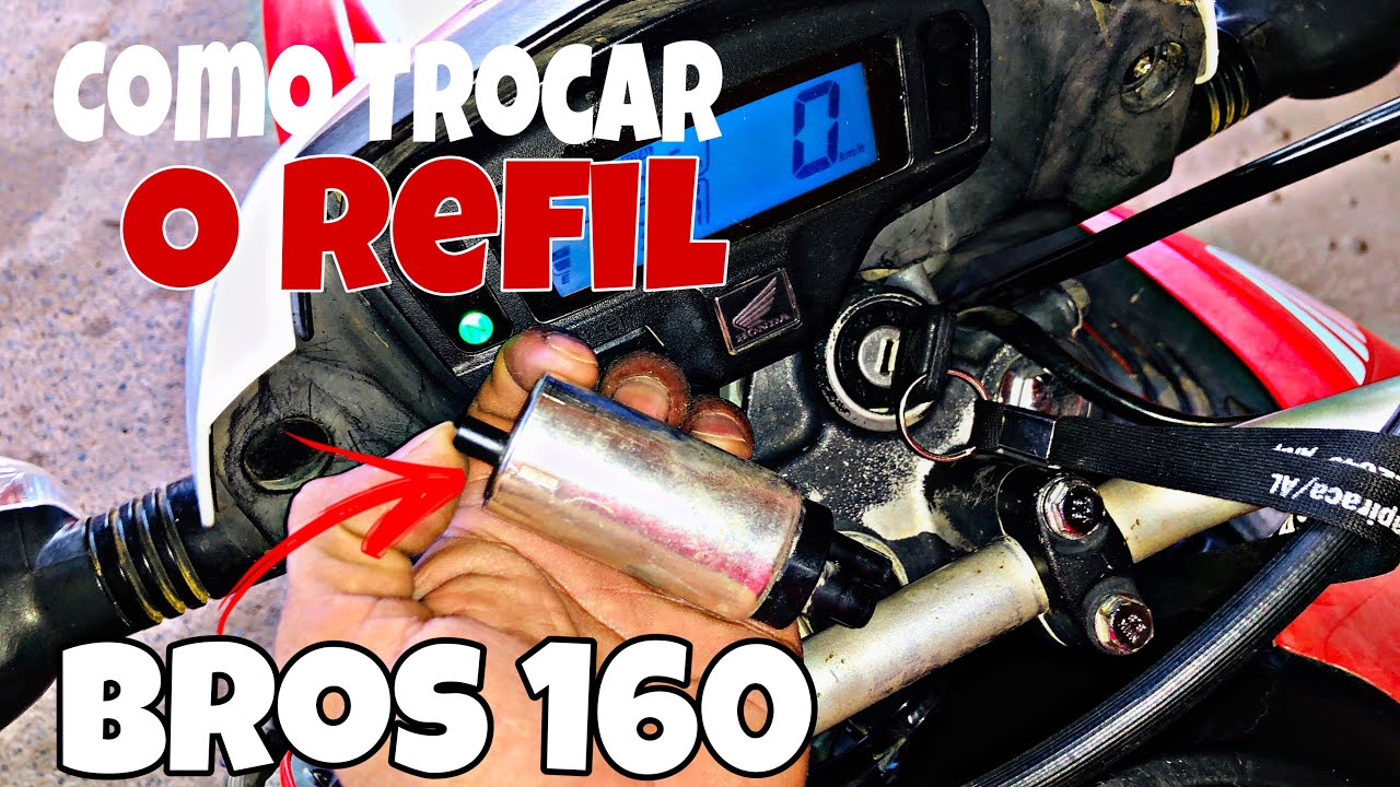 Como Trocar o REFIL da BOMBA de combustível Bros 160, Passo a passo.