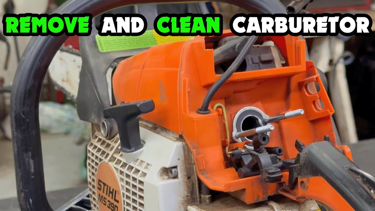 Stihl MS390 Chainsaw Having Troubles Starting (Cleaning Carburetor)