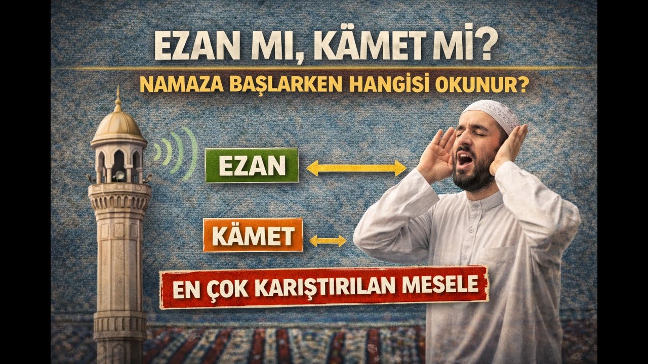 Ezan mı, Kâmet mi? Namaza Başlarken Hangisi Okunur? - EbcediVefk