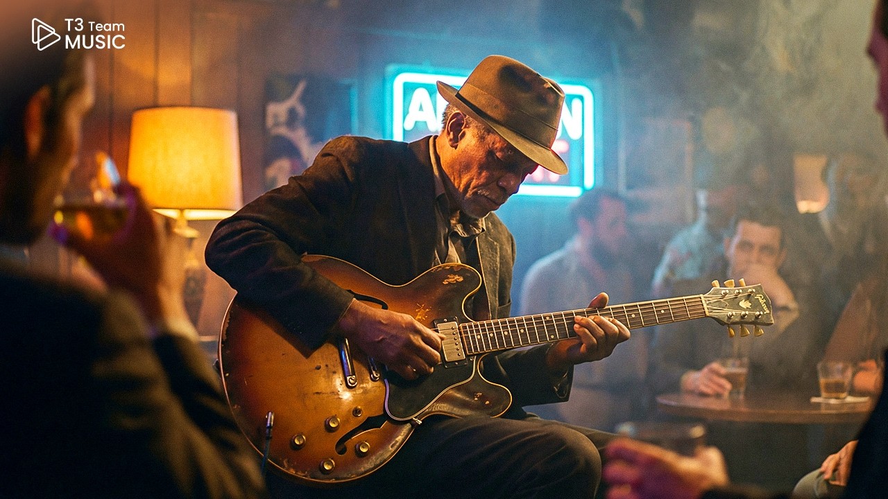 Classy Blues Bar Ambience 🥃 Smooth Instrumental Music for Relaxation