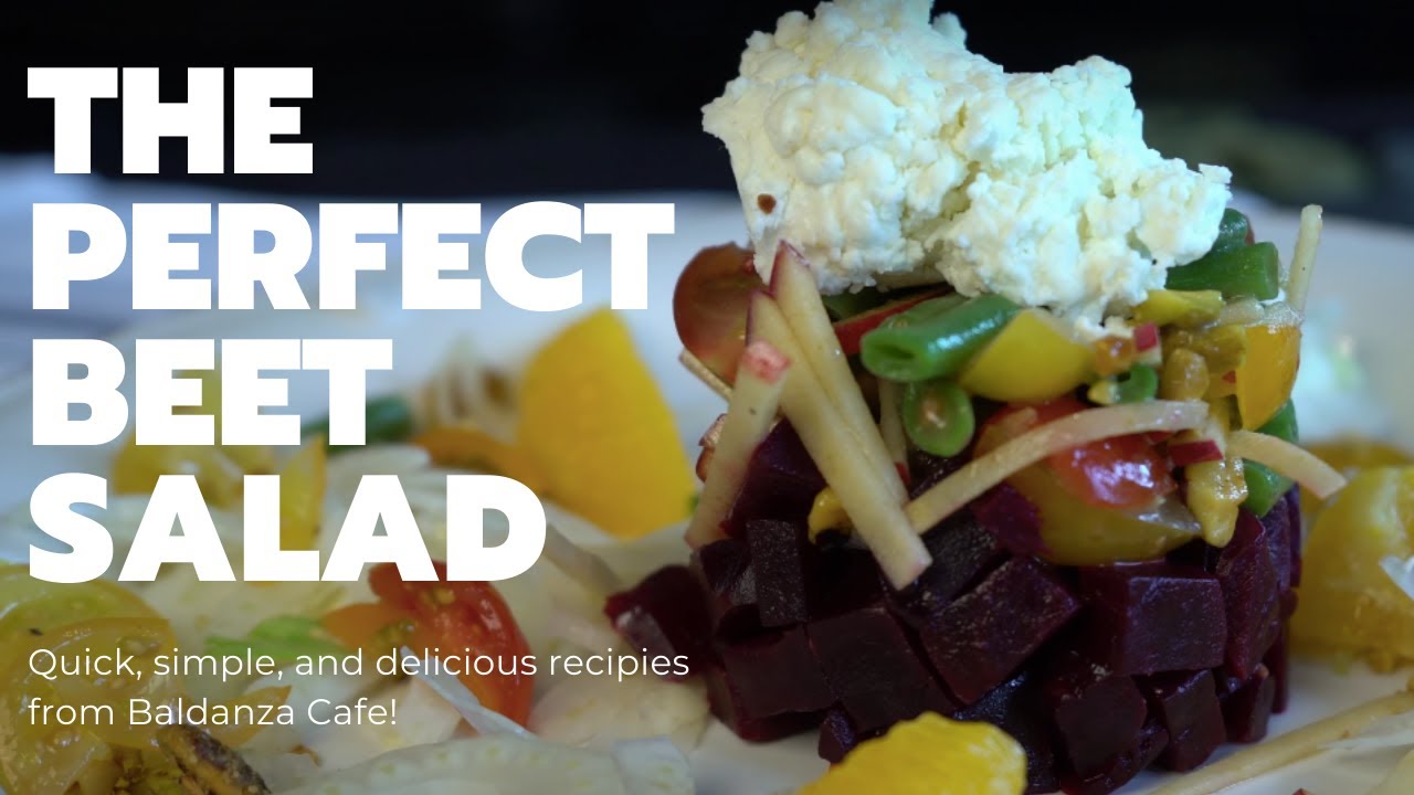 How To Make an Easy Beet Salad with Goat Cheese - At Home Recipe from Baldanza Cafe