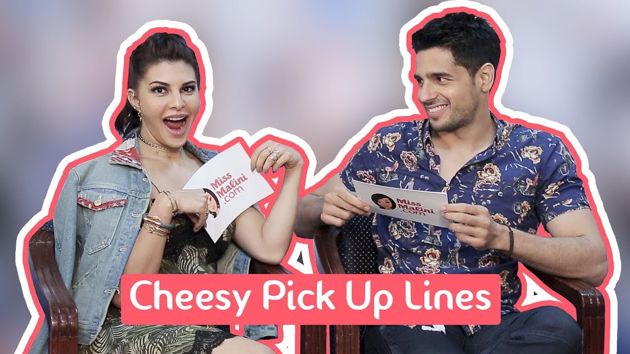 Cheesy Pick Up Lines With Sidharth Malhotra & Jacqueline Fernandez | A Gentleman | MissMalini