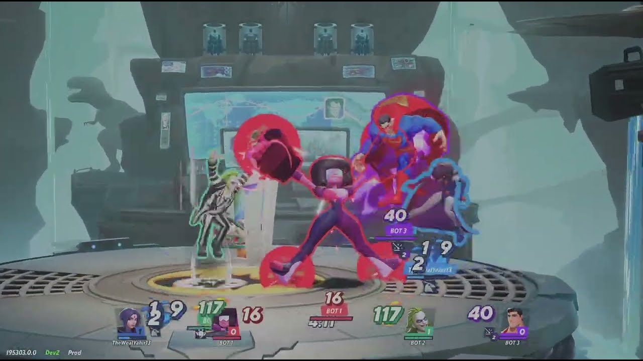 Raven Vs Garnet Vs Beetlejuice Vs Superman|MultiVersus